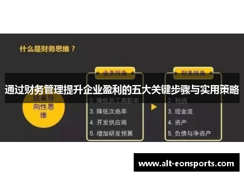 通过财务管理提升企业盈利的五大关键步骤与实用策略